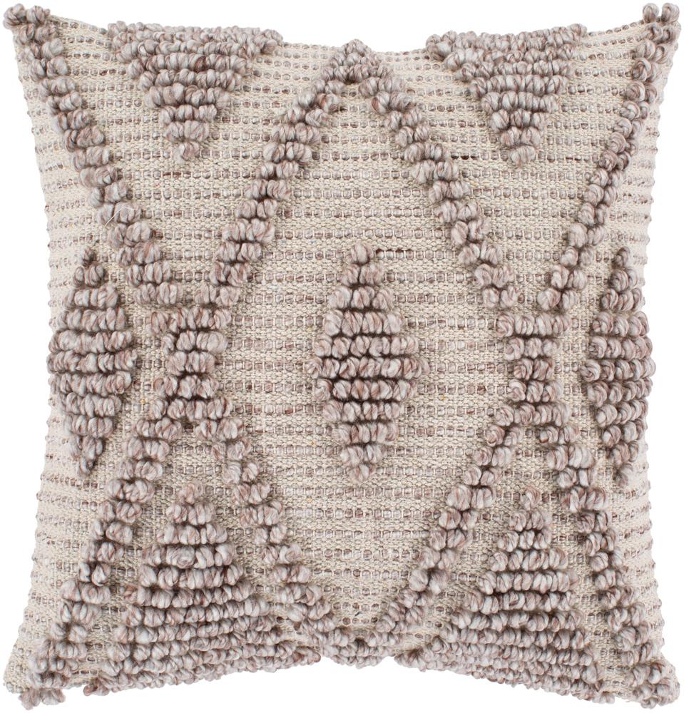 Livabliss - Anders 20inLx20inW Accent Pillow - With Down Insert - ADR005-2020D veiw 1