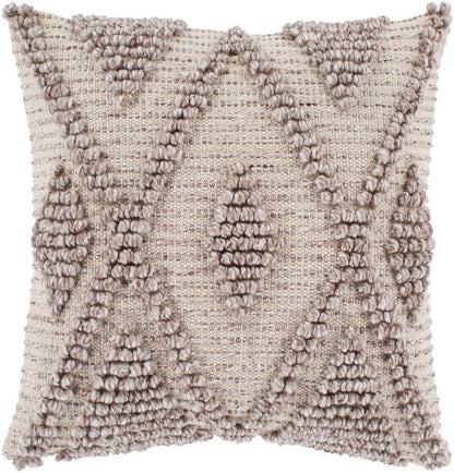 Livabliss - Anders 20inLx20inW Accent Pillow - With Down Insert - ADR005-2020D veiw 1