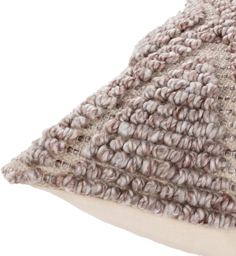 Livabliss - Anders 22inLx22inW Accent Pillow - With Down Insert - ADR005-2222D veiw 3