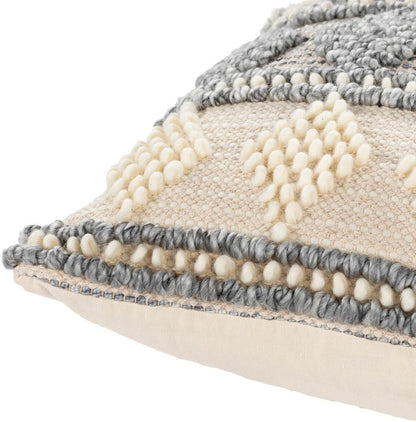 Livabliss - Anders 22inLx22inW Accent Pillow - With Down Insert - ADR006-2222D veiw 2