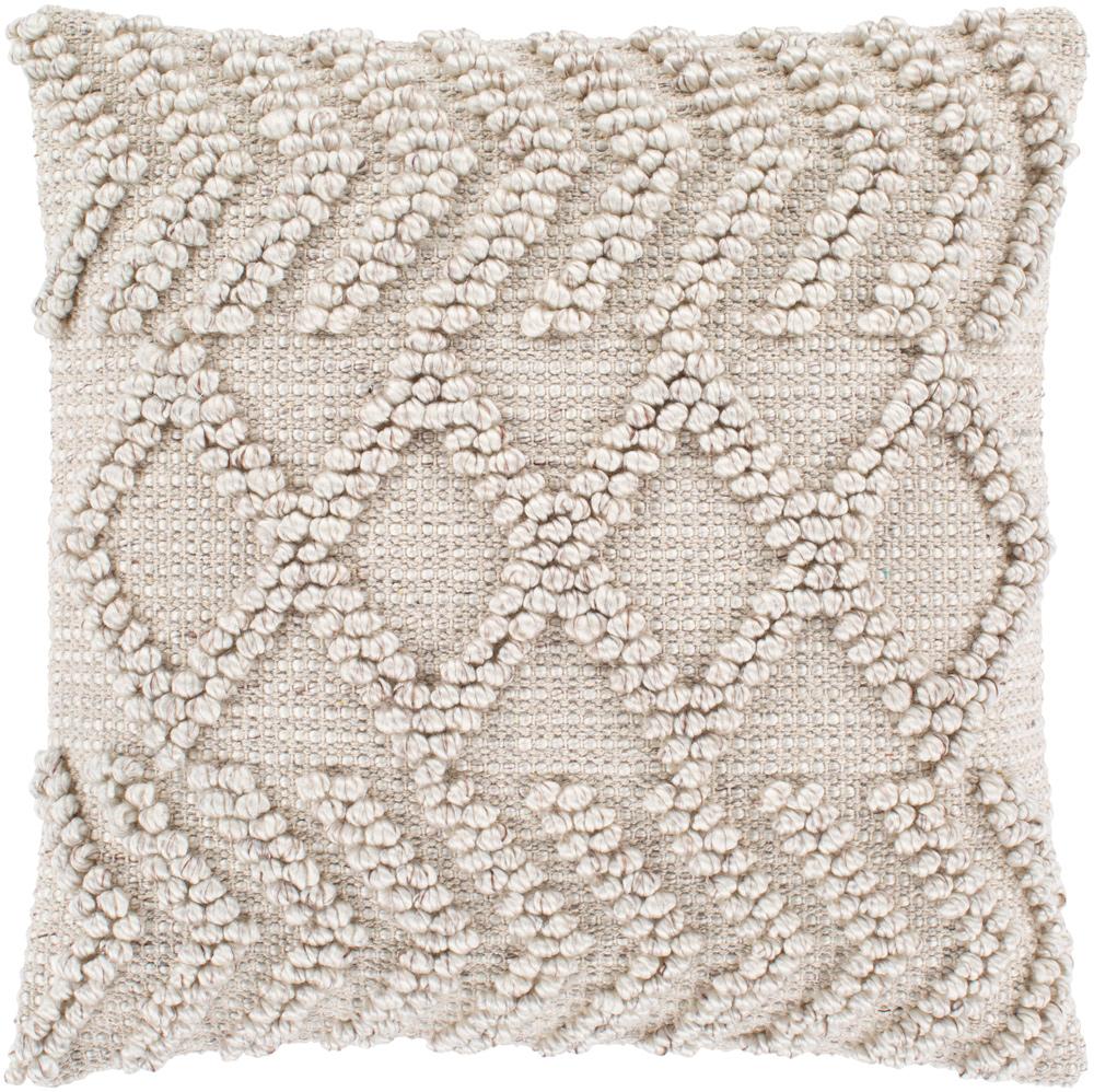 Livabliss - Anders 20inLx20inW Accent Pillow - With Down Insert - ADR008-2020D veiw 1