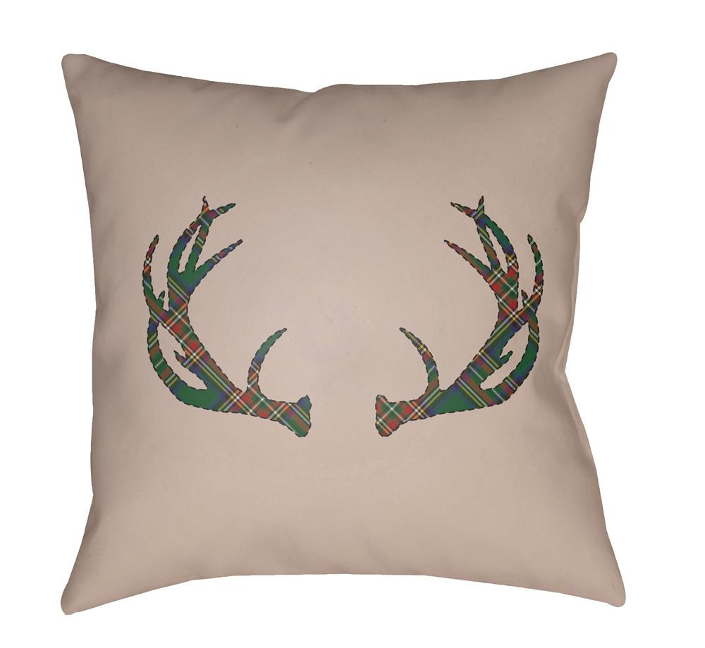 Livabliss - Antlers 18inLx18inW Accent Pillow - PLAID035-1818 veiw 1