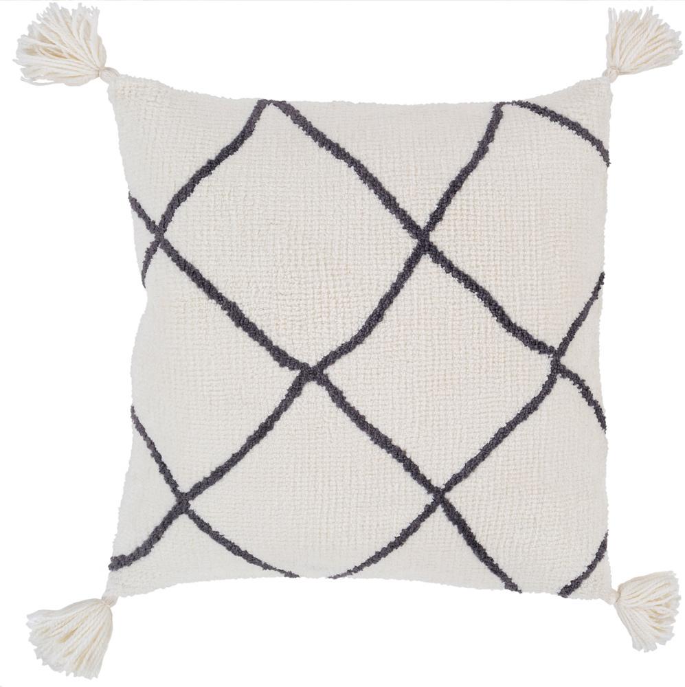 Livabliss - Braith 22inLx22inW Accent Pillow - With Poly Insert - BRH002-2222P_CLOSEOUT veiw 1