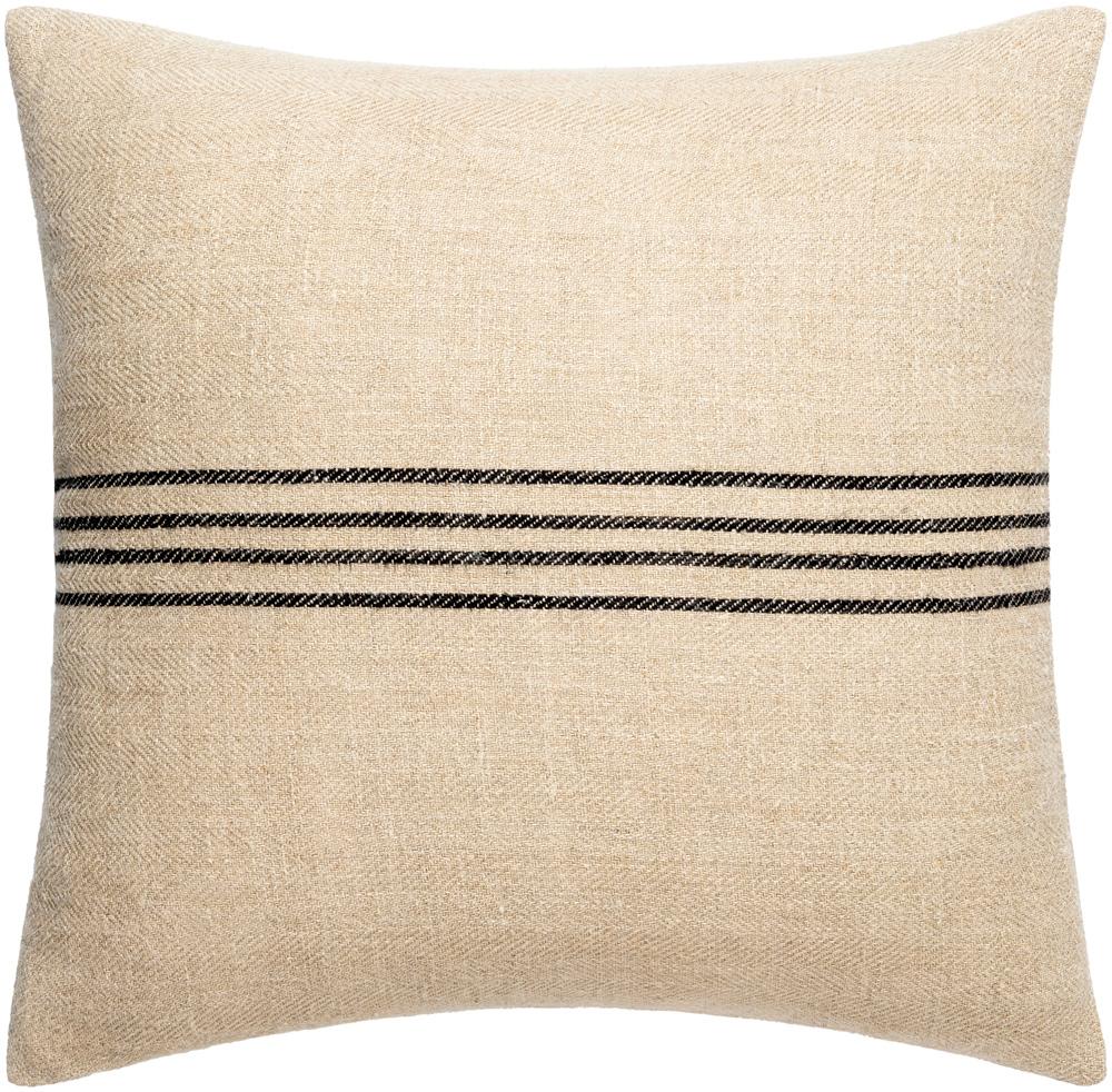 Livabliss - Brett 22inLx22inW Accent Pillow - With Down Insert - BOBT001-2222D veiw 1