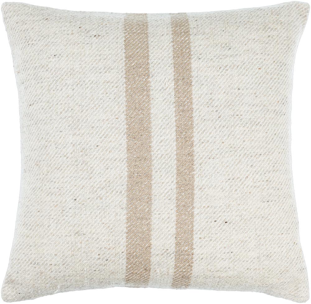 Livabliss - Brett 22inLx22inW Accent Pillow - With Down Insert - BOBT002-2222D veiw 1
