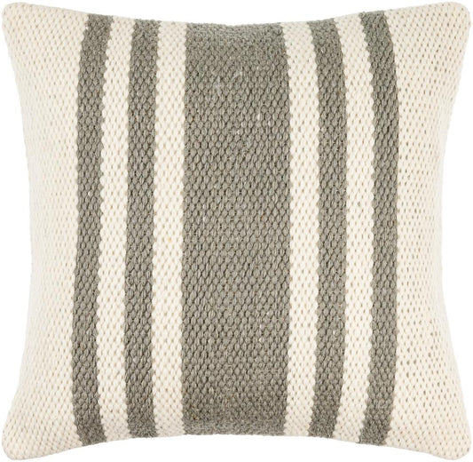 Livabliss - Brett 20inLx20inW Accent Pillow - With Down Insert - BOBT004-2020D veiw 1
