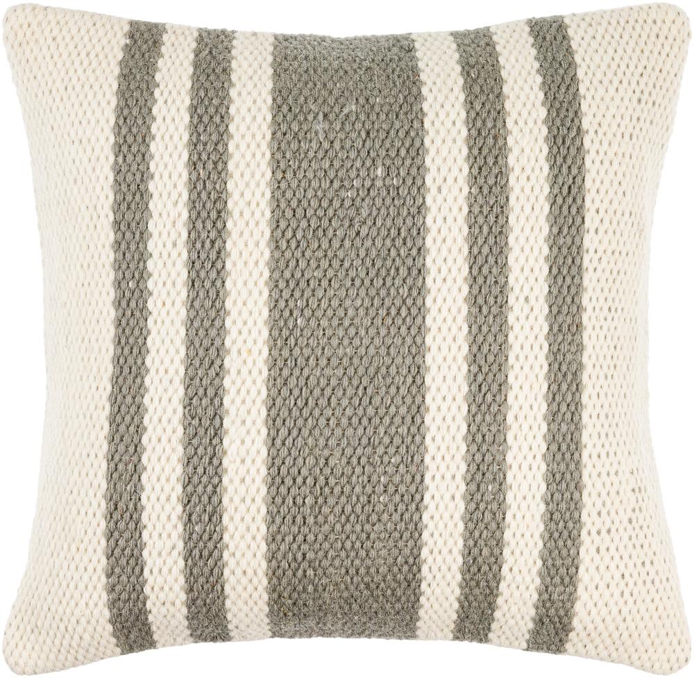 Livabliss - Brett 22inLx22inW Accent Pillow - With Down Insert - BOBT004-2222D veiw 1