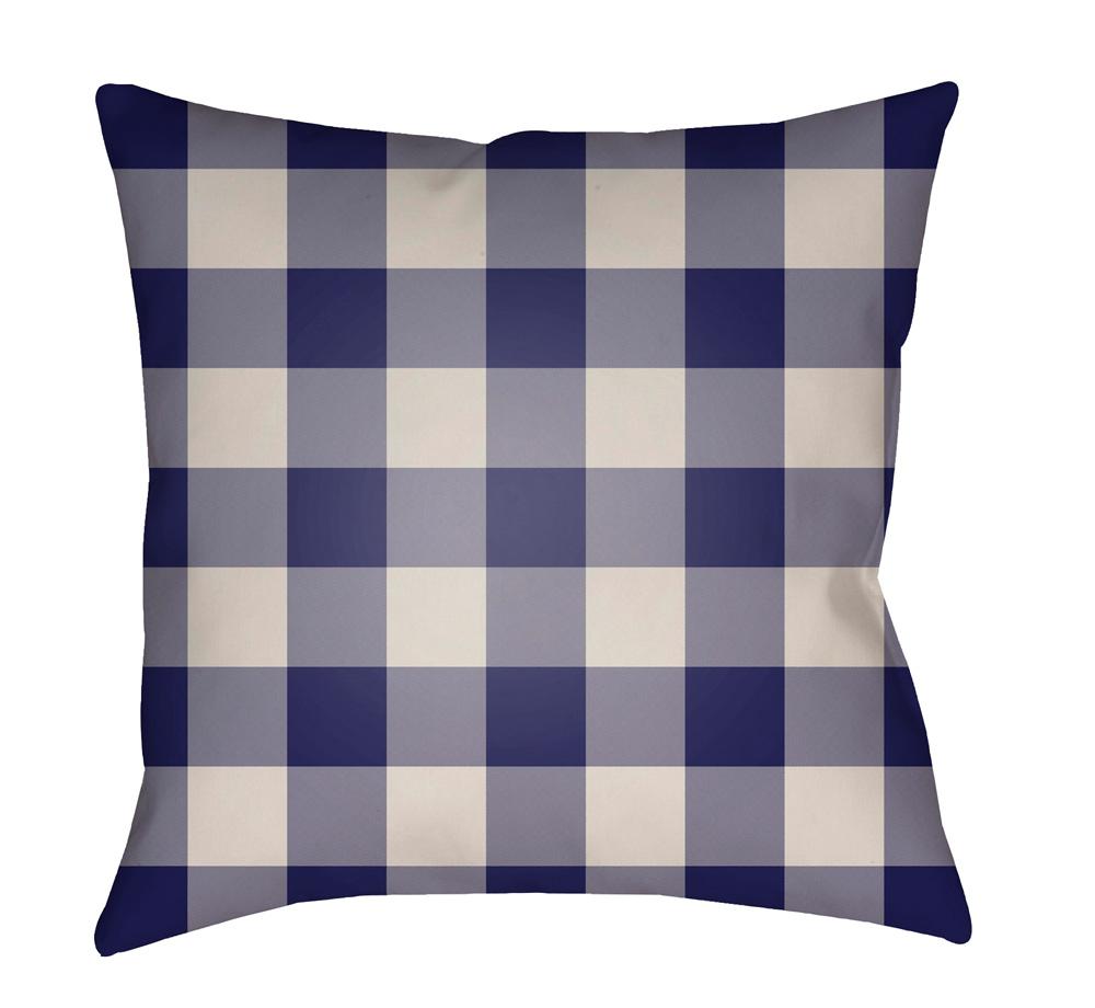 Livabliss - Checker 18inLx18inW Accent Pillow - PLAID031-1818 veiw 1