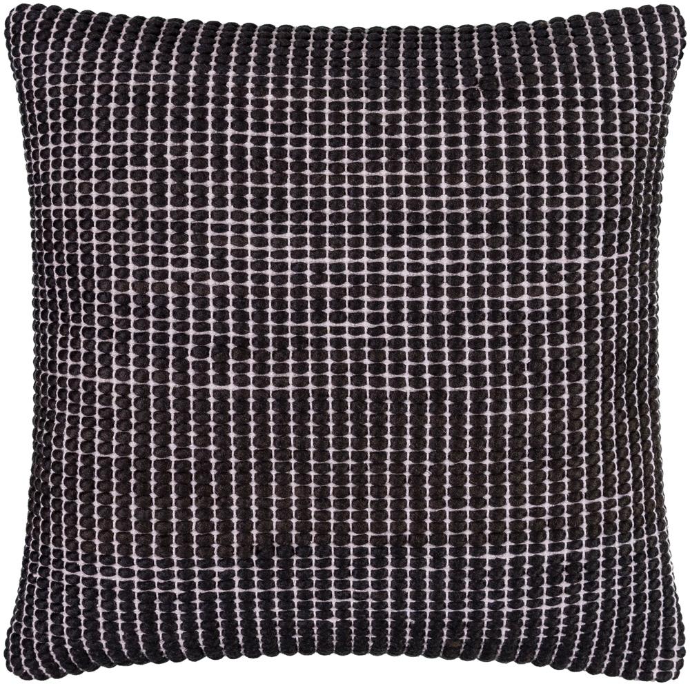 Livabliss - Chunky Grid 22inLx22inW Accent Pillow - With Down Insert - CUG001-2222D veiw 1