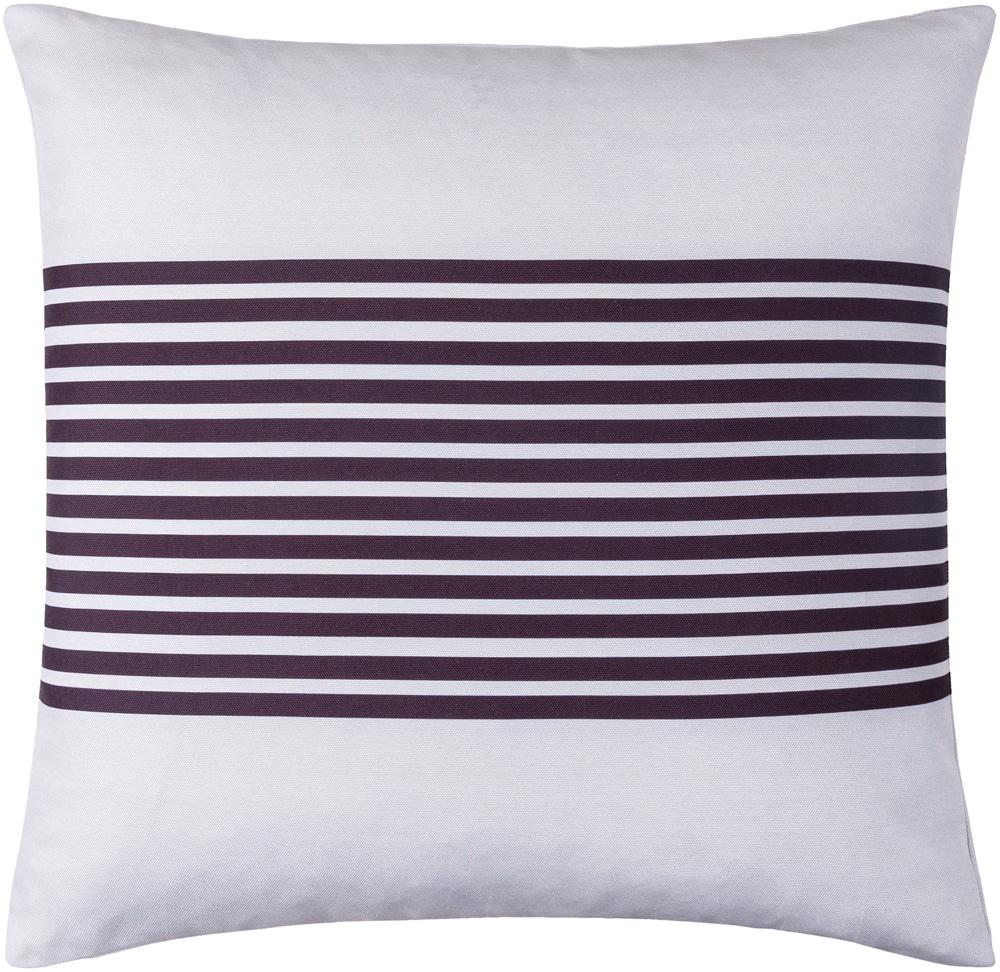 Livabliss - Classic Stripe 22inLx22inW Accent Pillow - With Down Insert - CST012-2222D veiw 1