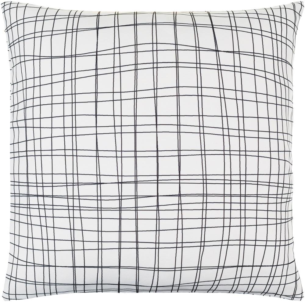 Livabliss - Draft 18inLx18inW Accent Pillow - With Down Insert - DFT001-1818D veiw 1