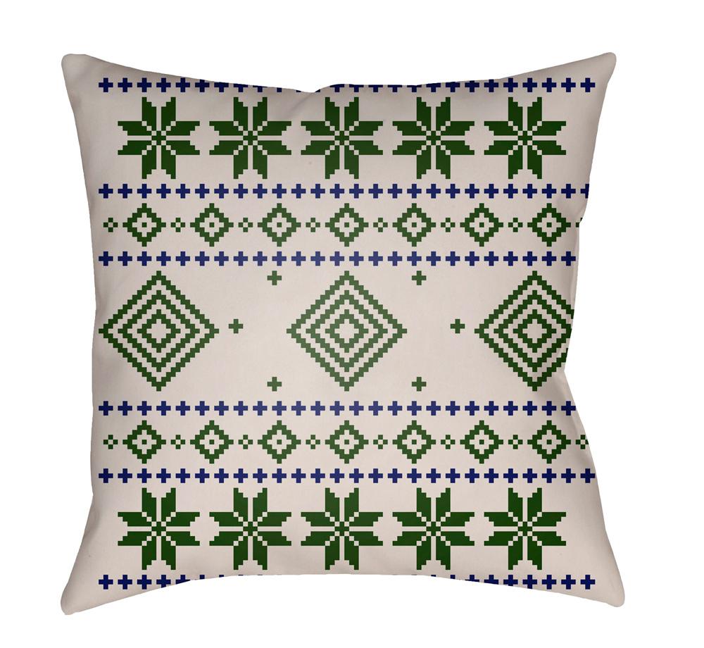 Livabliss - Fair Isle II 18inLx18inW Accent Pillow - PLAID007-1818 veiw 1