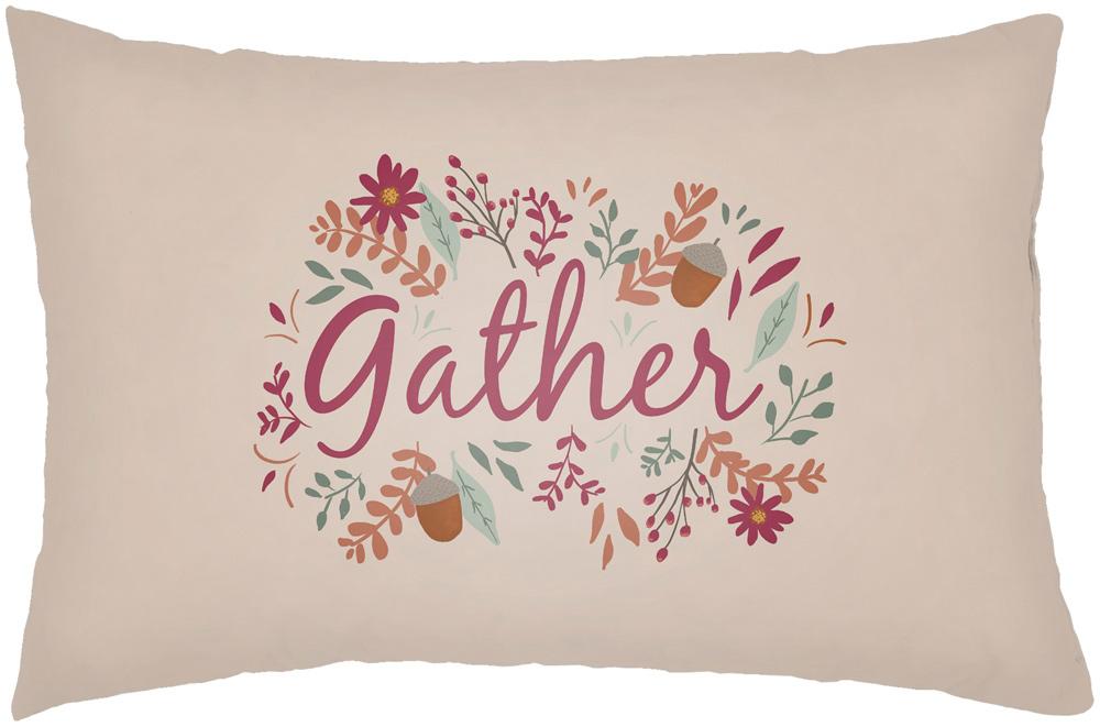 Livabliss - Gratitude 14inLx22inW Lumbar Pillow - GTD009-2214 veiw 1
