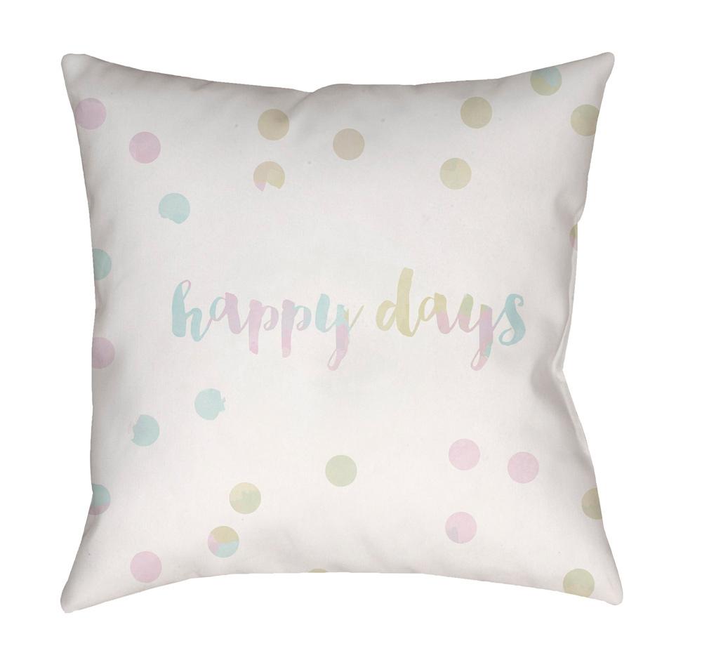 Livabliss - Happy Days 20inLx20inW Accent Pillow - QTE036-2020 veiw 1
