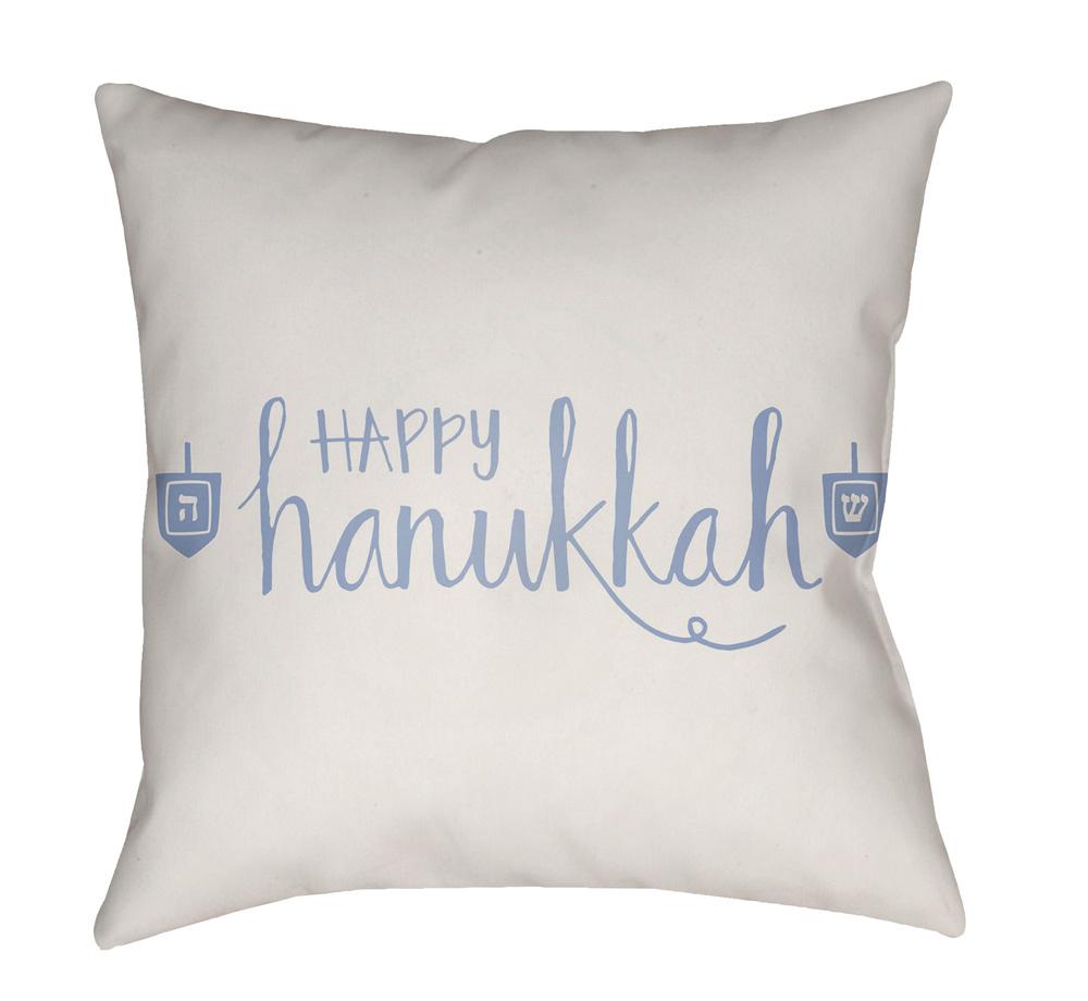 Livabliss - Happy Hannukah 18inLx18inW Accent Pillow - HDY029-1818 veiw 1