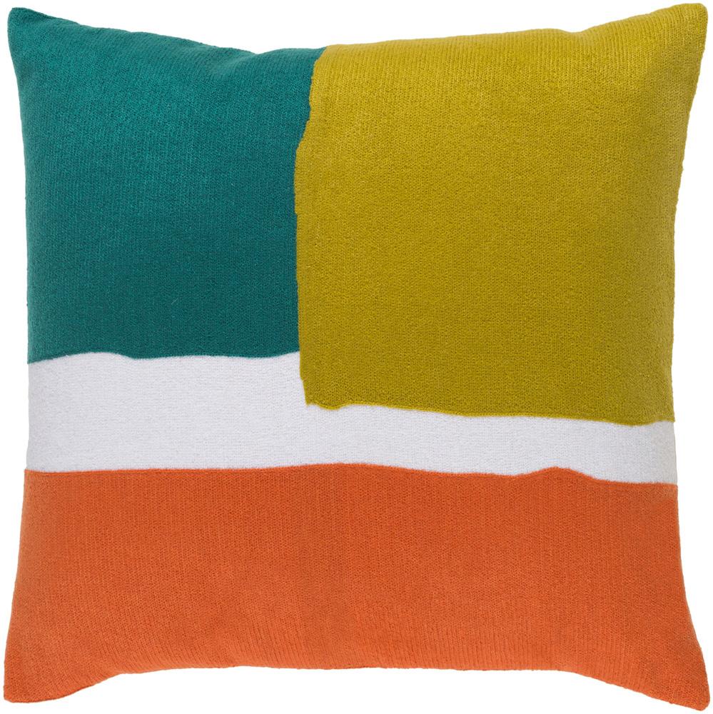 Livabliss - Harvey 18inLx18inW Accent Pillow - With Down Insert - HV004-1818D_CLOSEOUT veiw 1