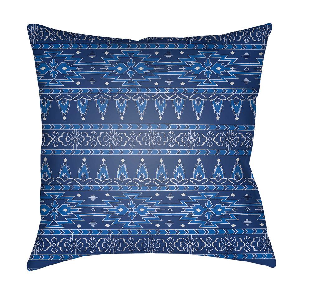 Livabliss - Indigo Blues 20inLx20inW Accent Pillow - ID022-2020 veiw 1