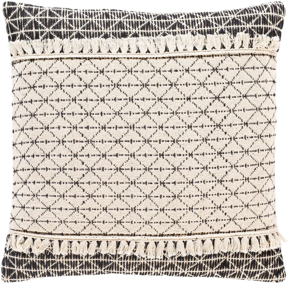 Livabliss - Justine 22inLx22inW Accent Pillow - With Down Insert - JTI001-2222D_CLOSEOUT veiw 1