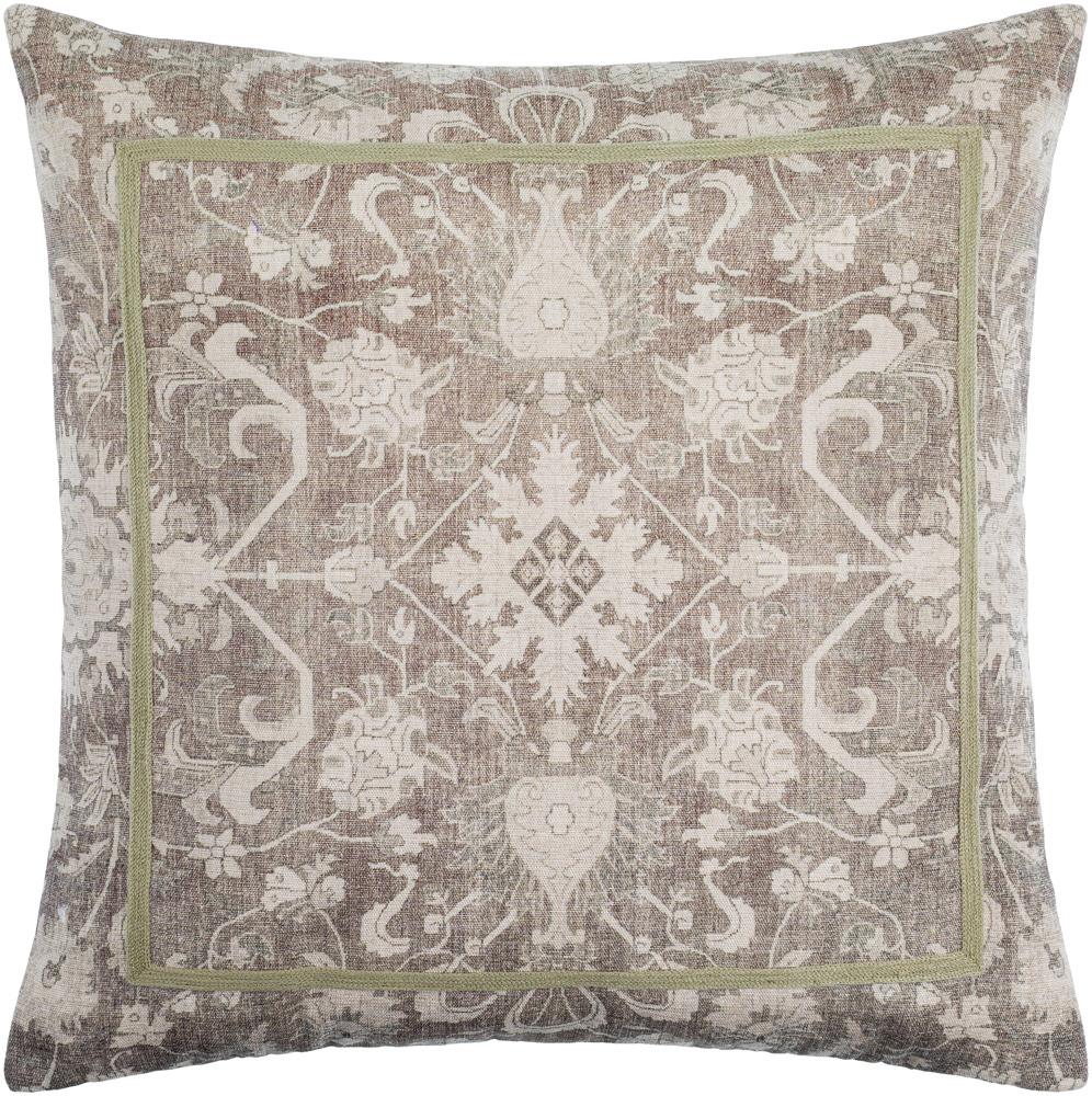 Livabliss - Kabir 20inLx20inW Accent Pillow - With Down Insert - KIR001-2020D veiw 1