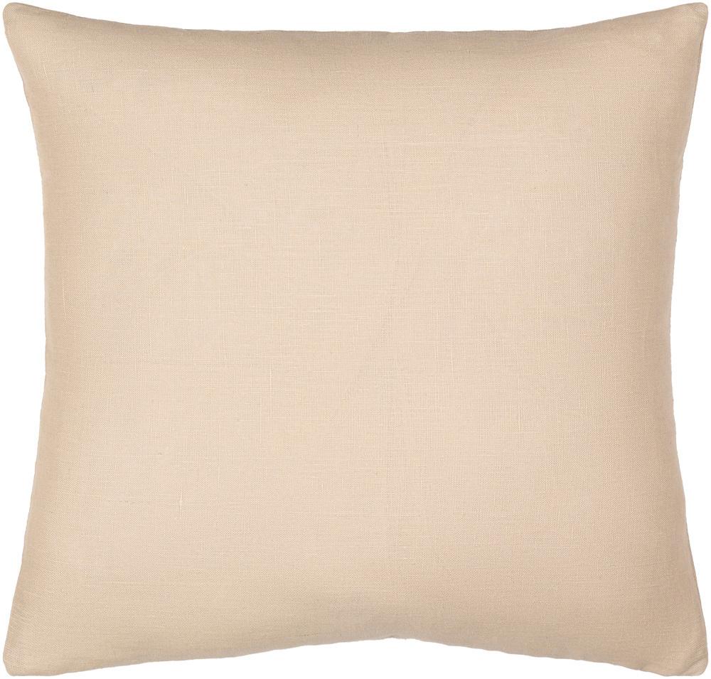 Livabliss - Linen Solid 22inLx22inW Accent Pillow - With Poly Insert - LSL004-2222P_CLOSEOUT veiw 1