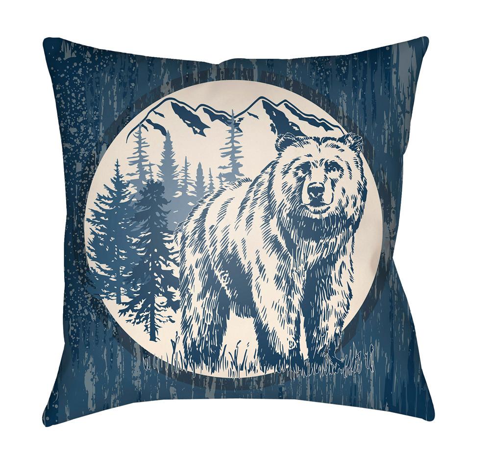 Livabliss - Lodge Cabin 18inLx18inW Accent Pillow - LGCB2012-1818 veiw 1