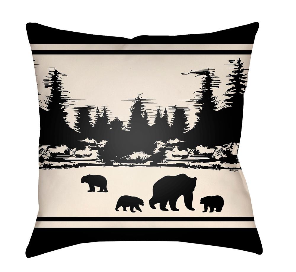 Livabliss - Lodge Cabin 20inLx20inW Accent Pillow - LGCB2055-2020 veiw 1