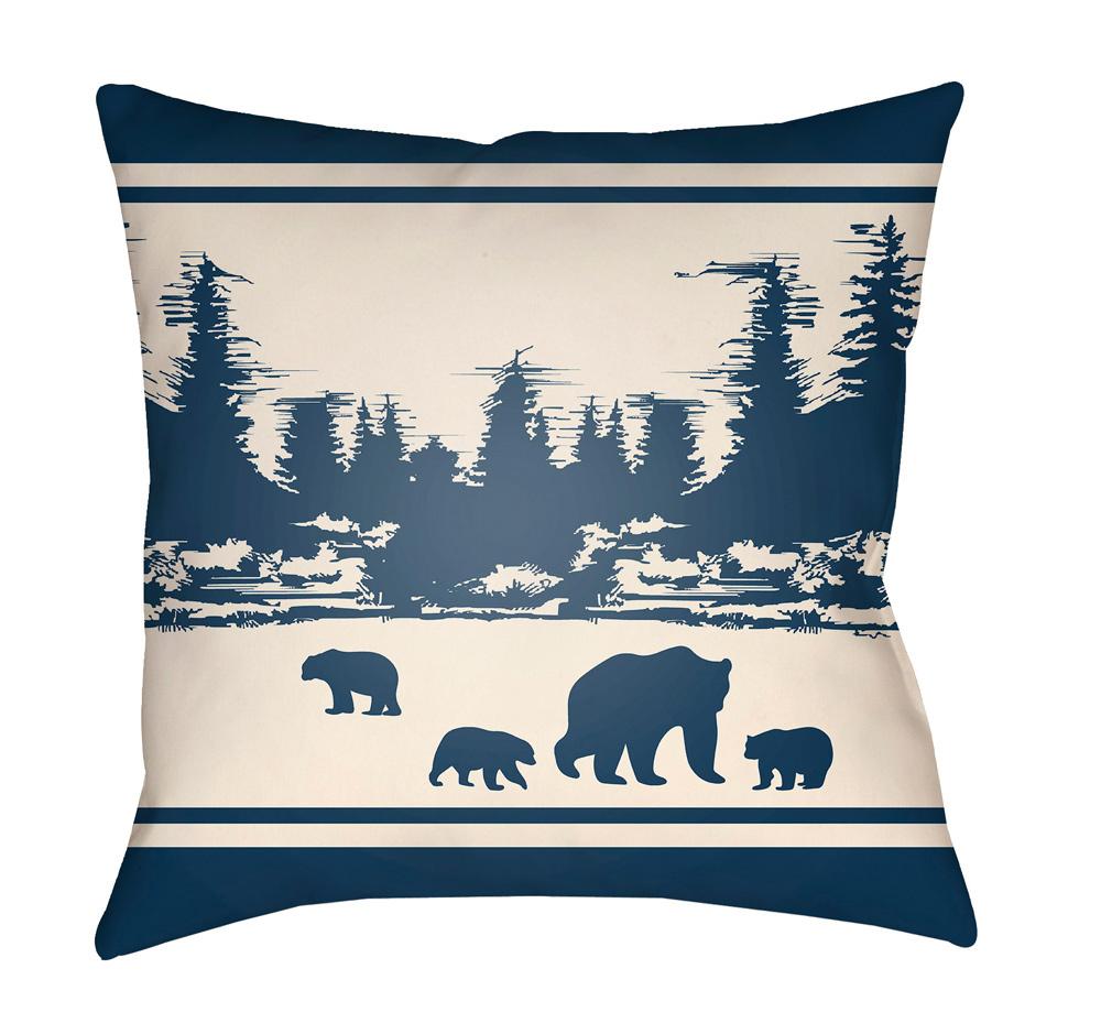 Livabliss - Lodge Cabin 16inLx16inW Accent Pillow - LGCB2056-1616 veiw 1