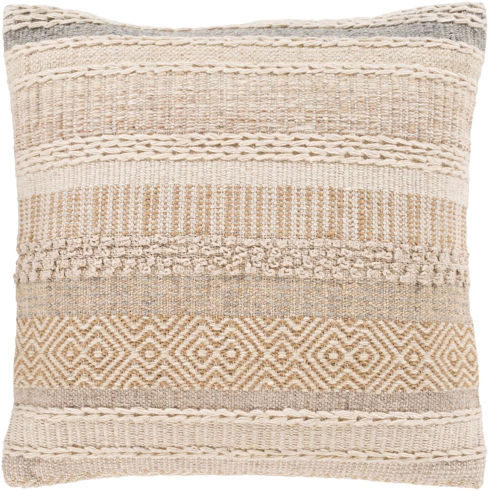 Livabliss - Lorens 20inLx20inW Accent Pillow - With Down Insert - LNS002-2020D veiw 1