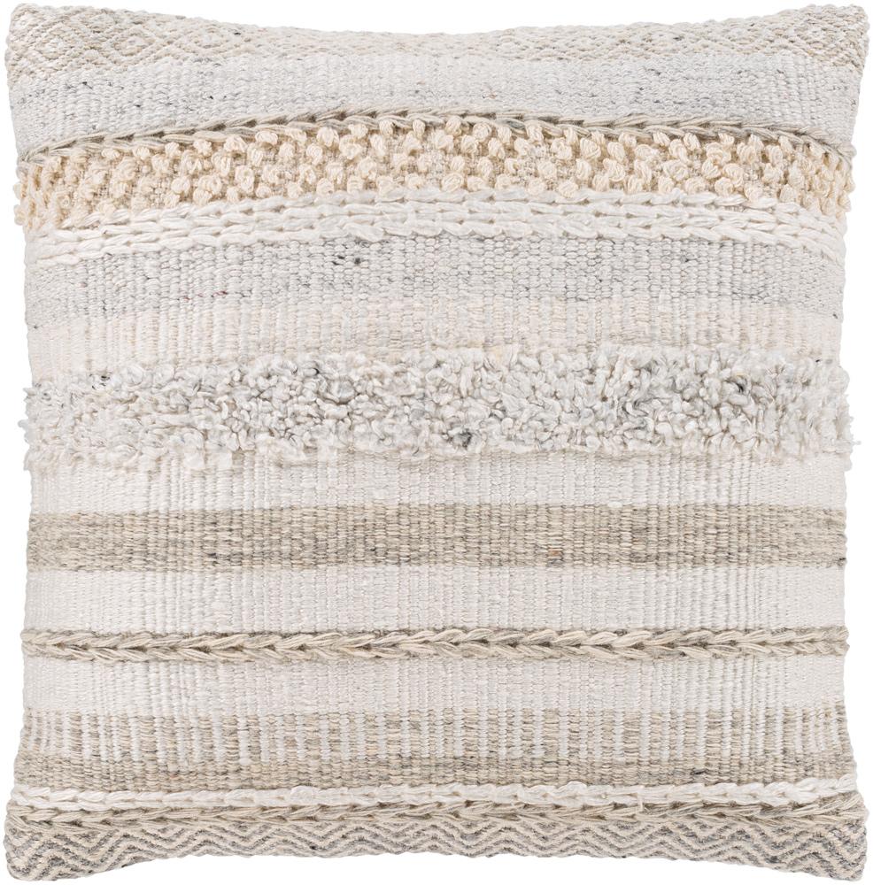 Livabliss - Lorens 20inLx20inW Accent Pillow - With Down Insert - LNS004-2020D veiw 1