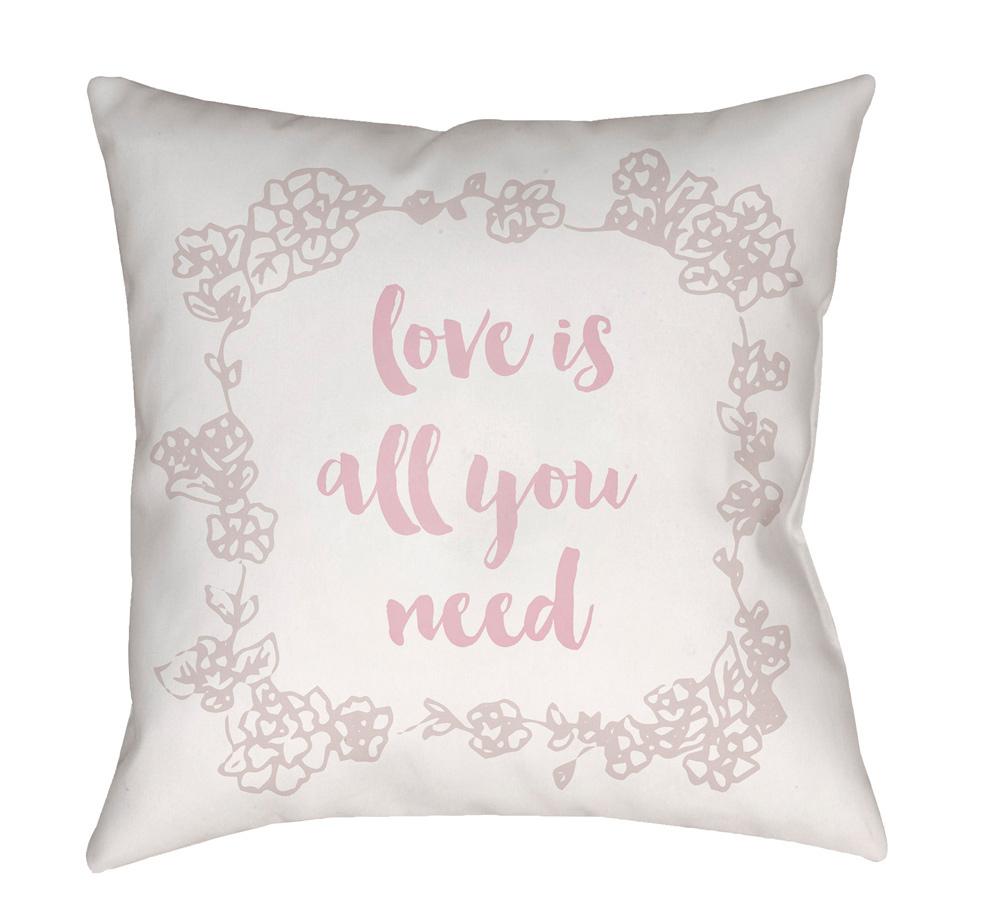 Livabliss - Love All You Need 20inLx20inW Accent Pillow - QTE041-2020 veiw 1