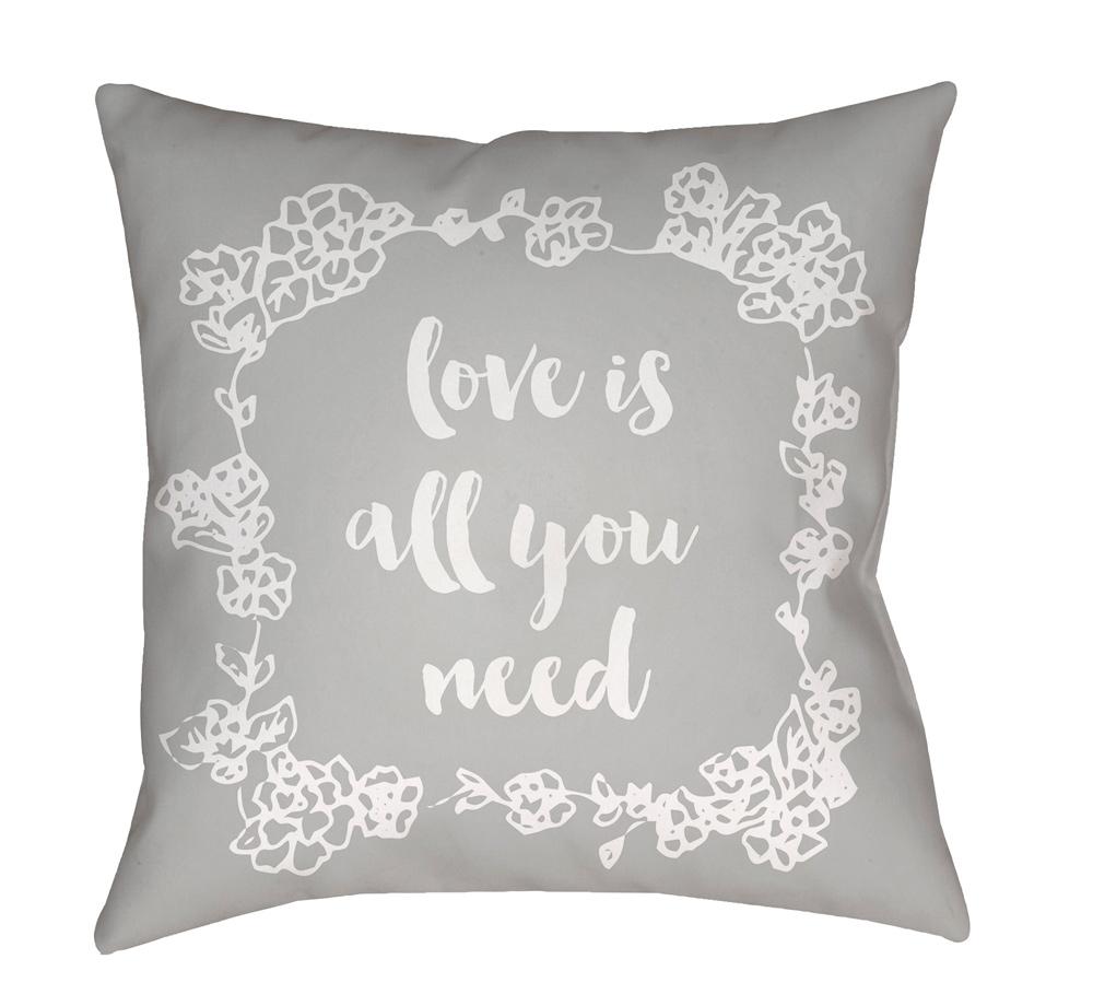 Livabliss - Love All You Need 18inLx18inW Accent Pillow - QTE044-1818 veiw 1