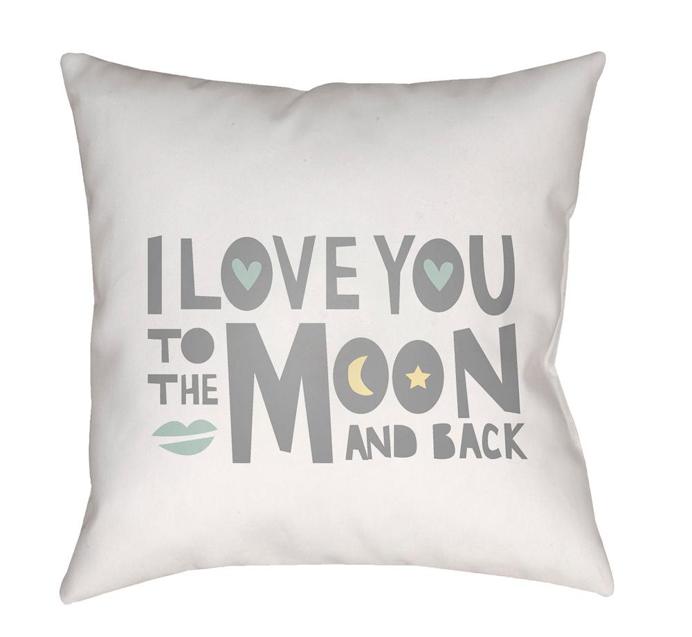 Livabliss - Love To Moon 18inLx18inW Accent Pillow - QTE047-1818 veiw 1