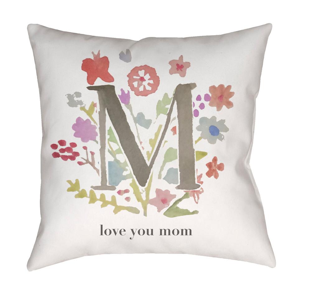Livabliss - Love You Mom 20inLx20inW Accent Pillow - WMOM023-2020 veiw 1