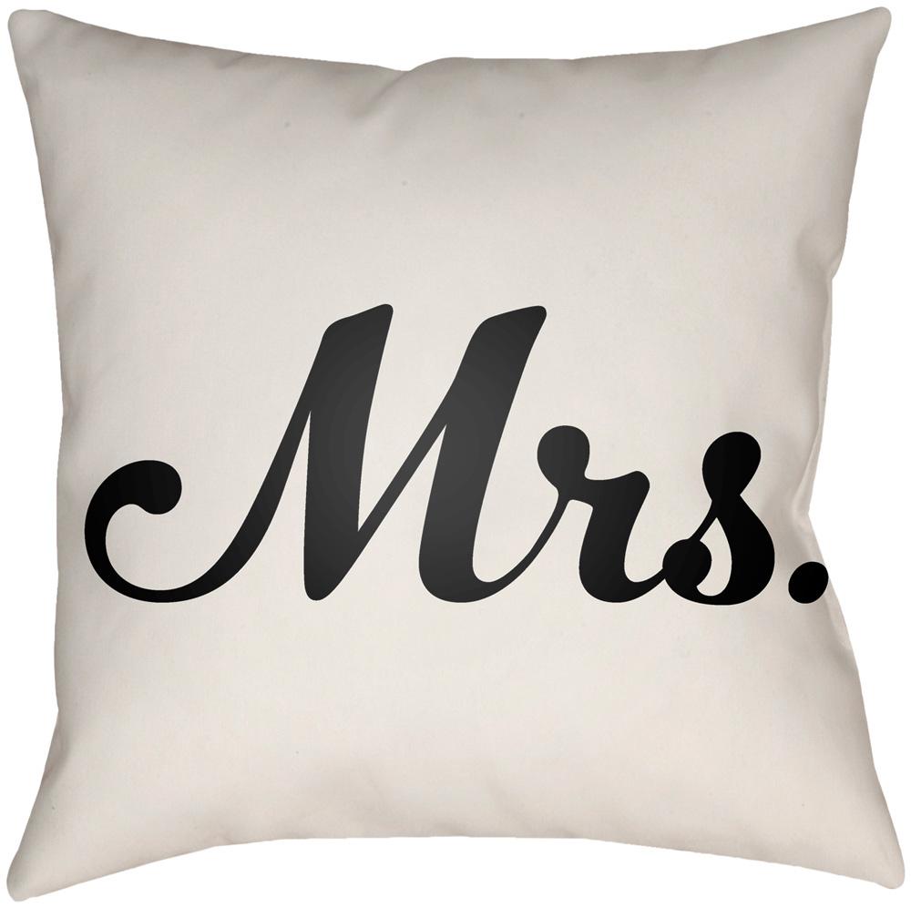 Livabliss - Mr & Mrs 16inLx16inW Accent Pillow - MRSS001-1616 veiw 1