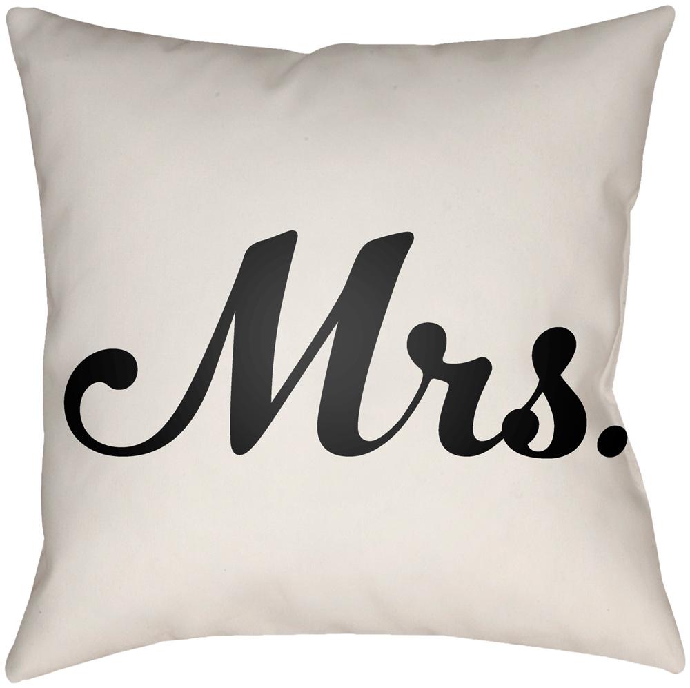 Livabliss - Mr & Mrs 18inLx18inW Accent Pillow - MRSS001-1818 veiw 1