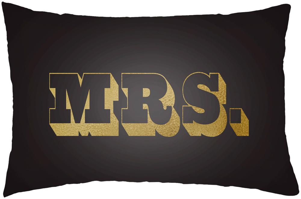 Livabliss - Mr & Mrs 14inLx22inW Lumbar Pillow - MRSS004-1422 veiw 1
