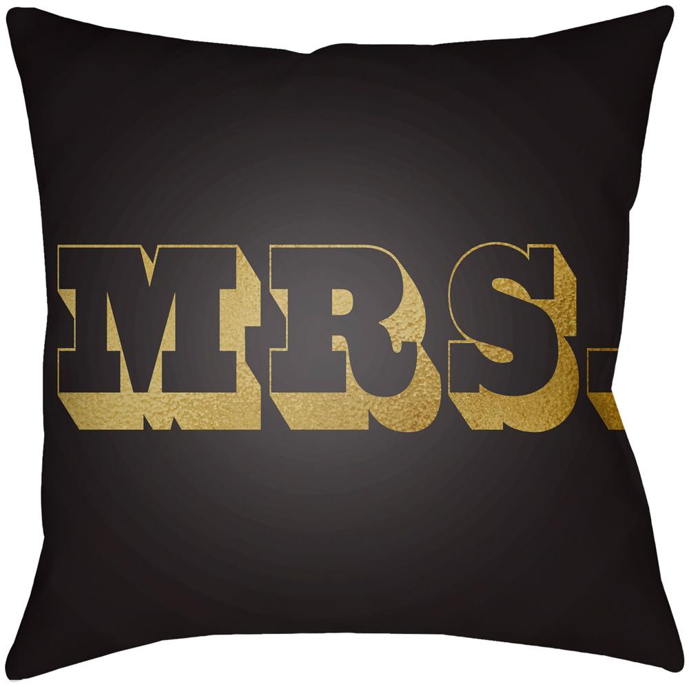 Livabliss - Mr & Mrs 18inLx18inW Accent Pillow - MRSS004-1818 veiw 1