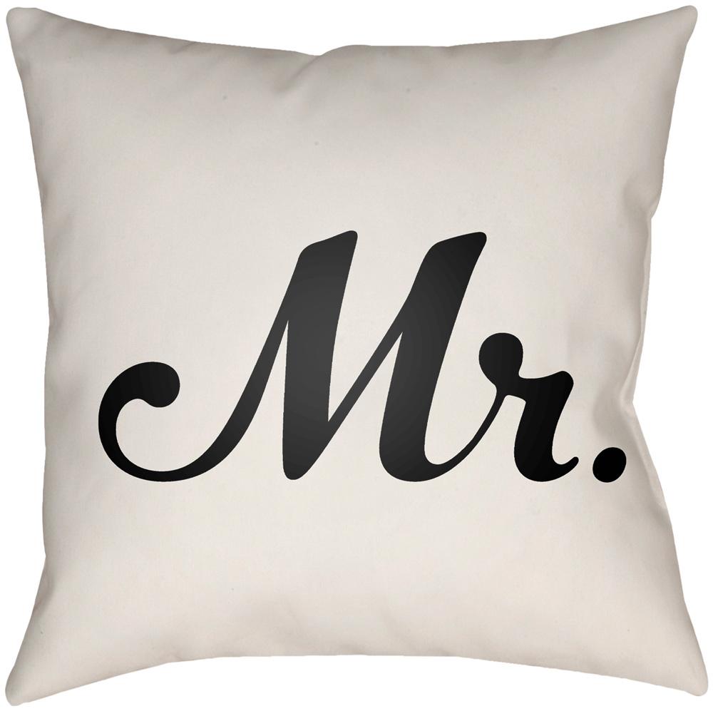 Livabliss - Mr & Mrs 16inLx16inW Accent Pillow - MRSS005-1616 veiw 1