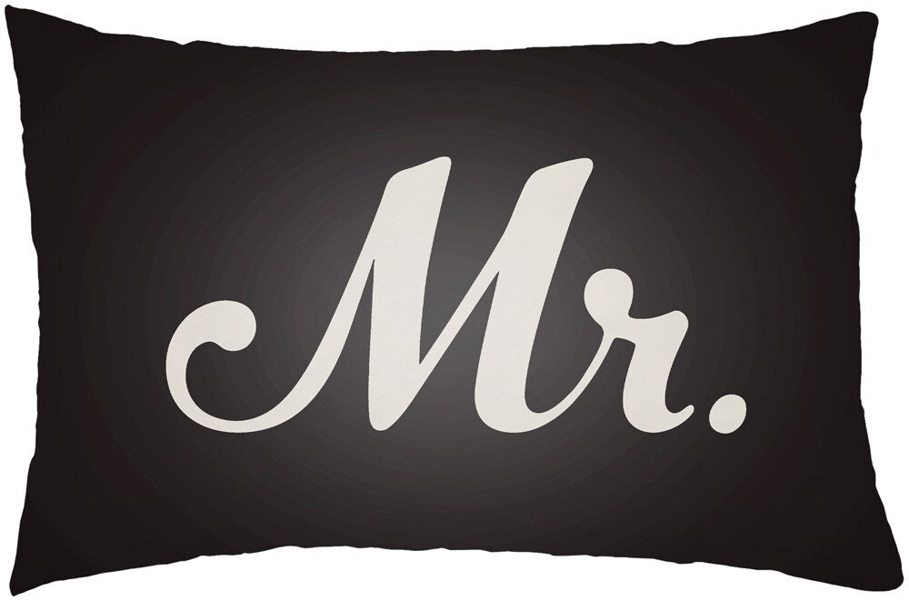 Livabliss - Mr & Mrs 14inLx22inW Lumbar Pillow - MRSS007-1422 veiw 1