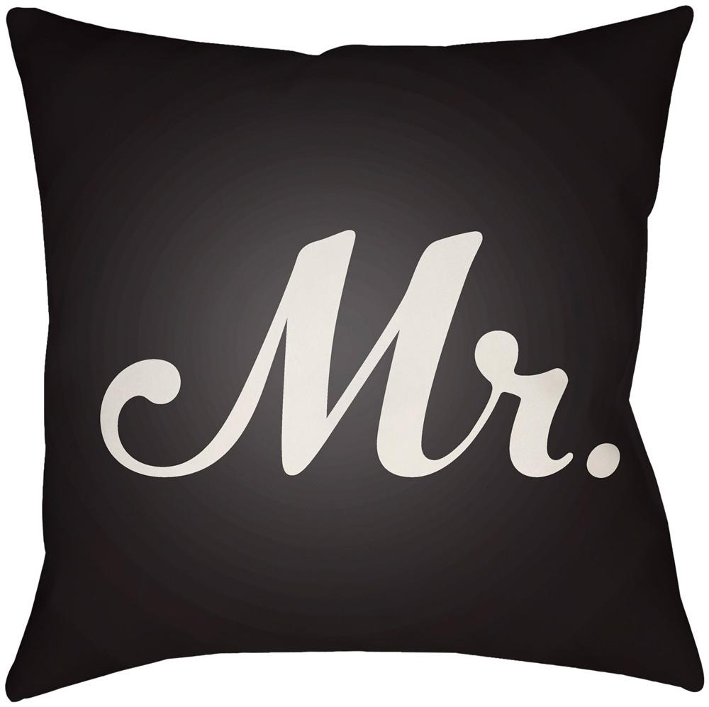 Livabliss - Mr & Mrs 20inLx20inW Accent Pillow - MRSS007-2020 veiw 1