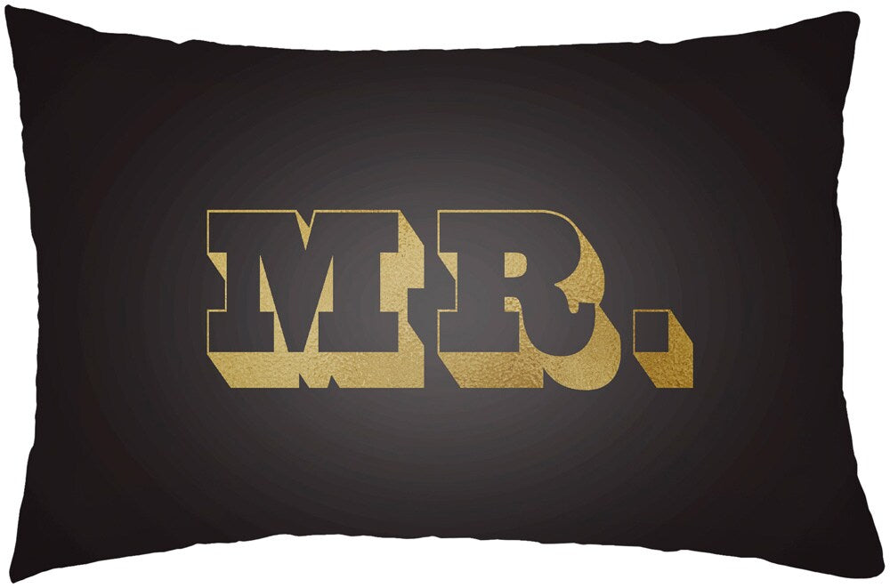 Livabliss - Mr & Mrs 14inLx22inW Lumbar Pillow - MRSS008-1422 veiw 1