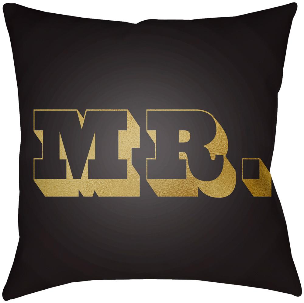 Livabliss - Mr & Mrs 20inLx20inW Accent Pillow - MRSS008-2020 veiw 1