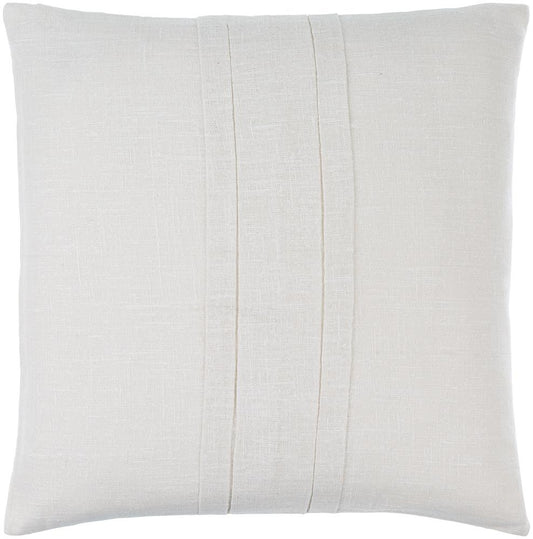 Livabliss - Pleated Cotton 22inLx22inW Accent Pillow - With Down Insert - PAC001-2222D veiw 1