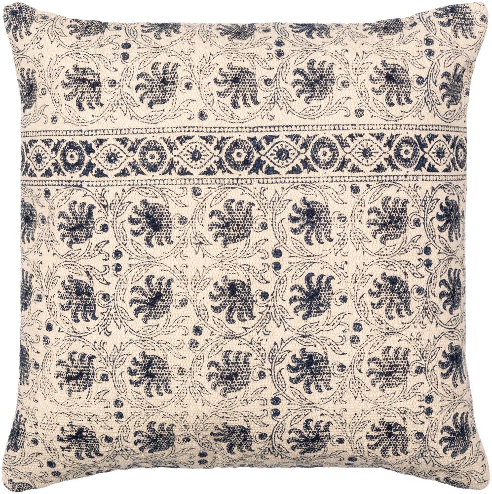 Livabliss - Prisha 22inLx22inW Accent Pillow - With Down Insert - PSH002-2222D_CLOSEOUT veiw 1