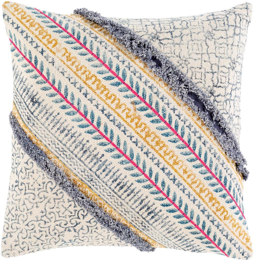 Livabliss - Raja 22inLx22inW Accent Pillow - With Poly Insert - RJA002-2222P veiw 1
