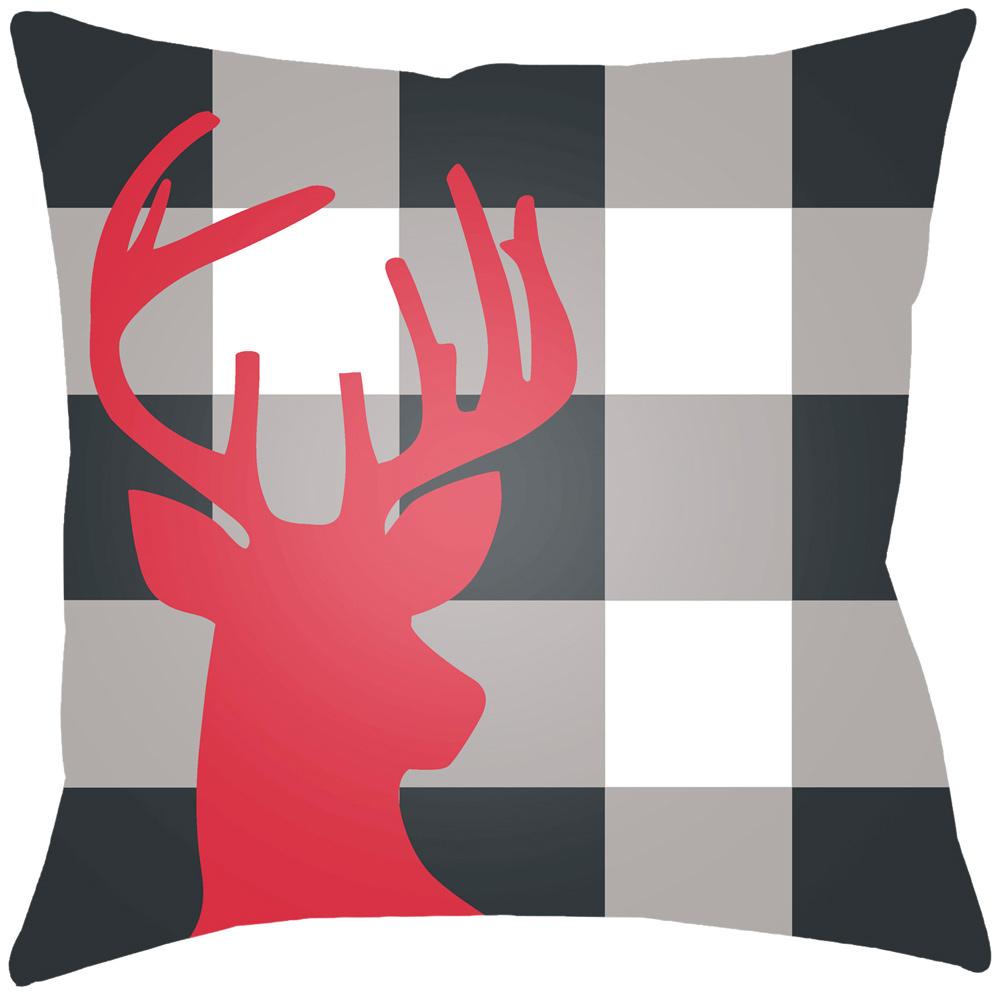 Livabliss - Reindeer Buffalo 20inLx20inW Accent Pillow - RDB001-2020 veiw 1