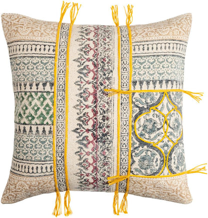 Livabliss - Sanga 20inLx20inW Accent Pillow - With Down Insert - SGA003-2020D_CLOSEOUT veiw 1