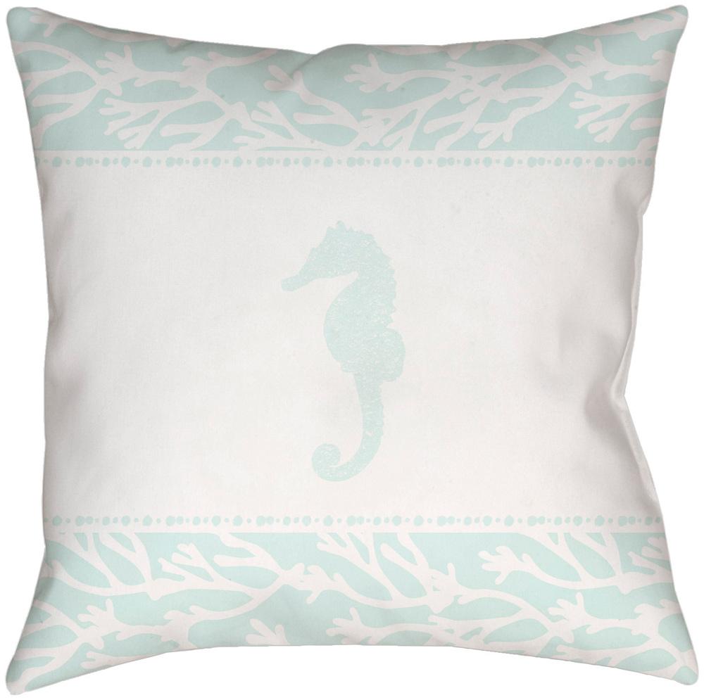 Livabliss - Seasalt & Seahorses 16inLx16inW Accent Pillow - PHDSH001-1616 veiw 1