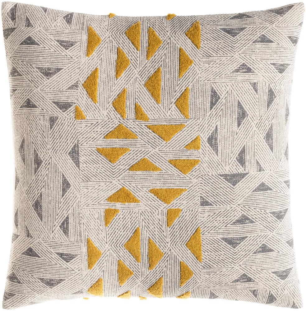 Livabliss - Shannon 18inLx18inW Accent Pillow - With Down Insert - NON001-1818D veiw 1