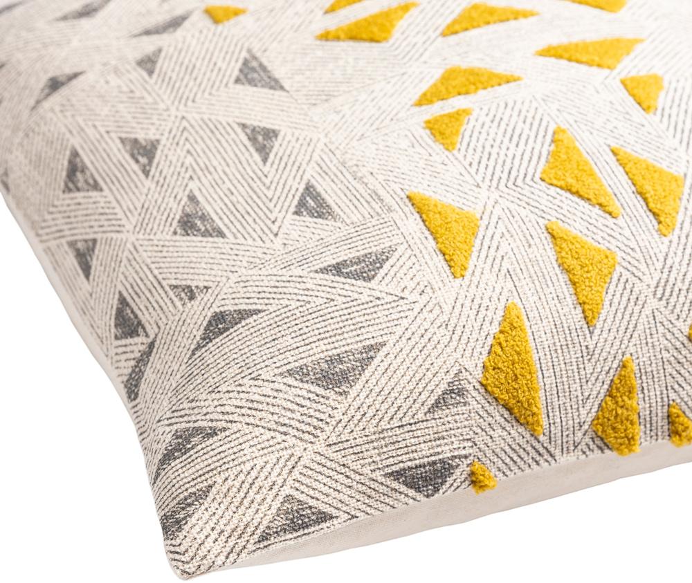 Livabliss - Shannon 18inLx18inW Accent Pillow - With Down Insert - NON001-1818D veiw 2
